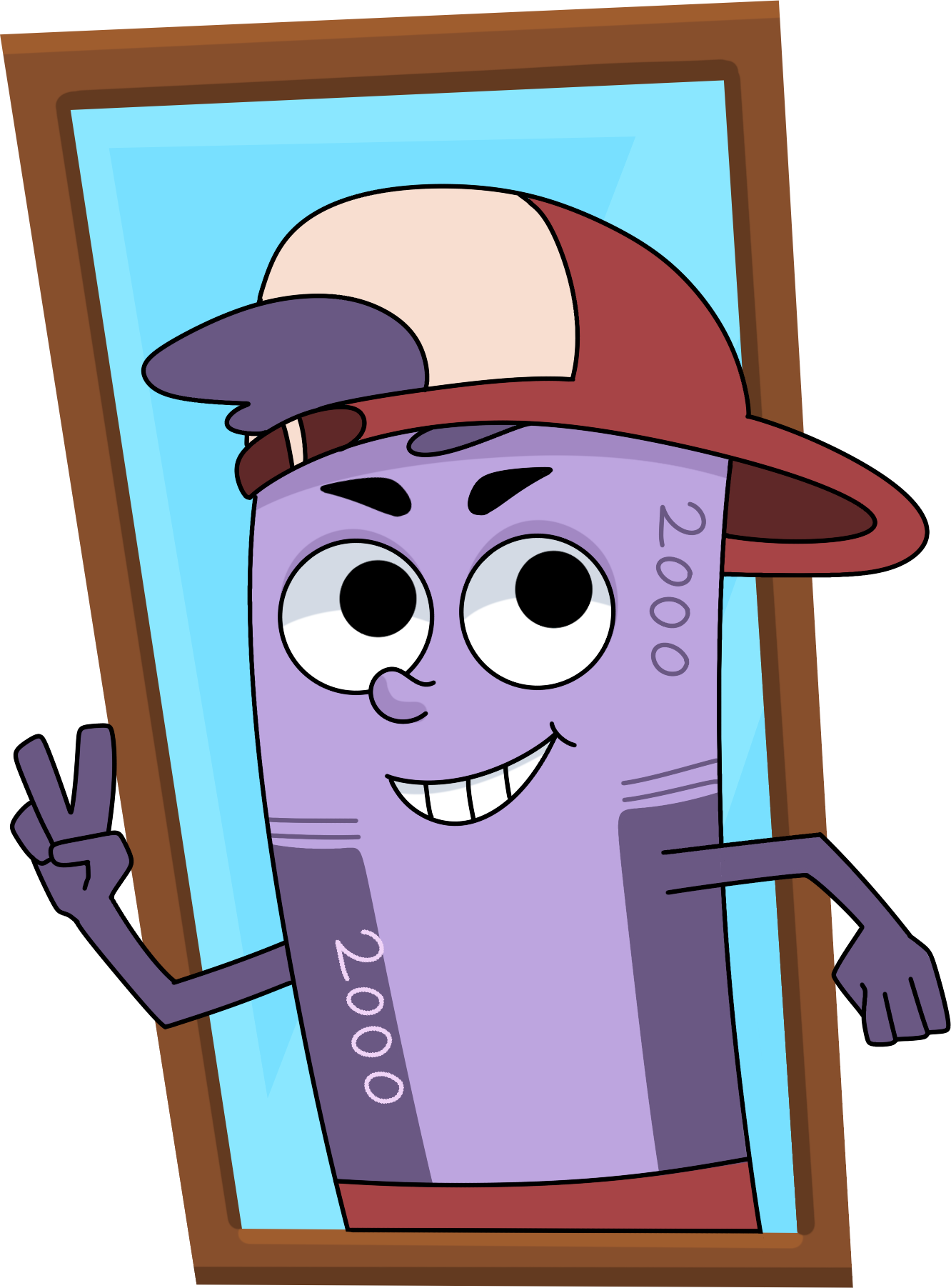 Lukas en una ventana